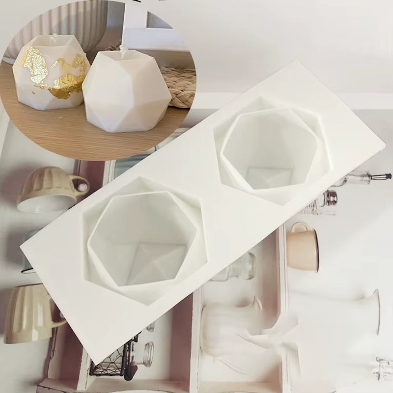 Newest Square Magic Cube Candles Mould Soy Wax Candles Mold 3D Silicon Molds for Resin Art Candle Candle Plaster Making Mould