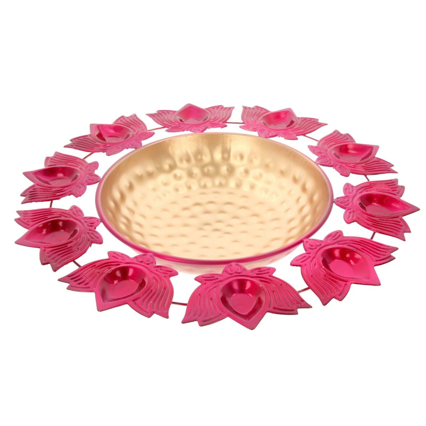 Urli Bowl Diwali Diya Holder Floating Flower Tea Light Candle Indian Décor Lotus
