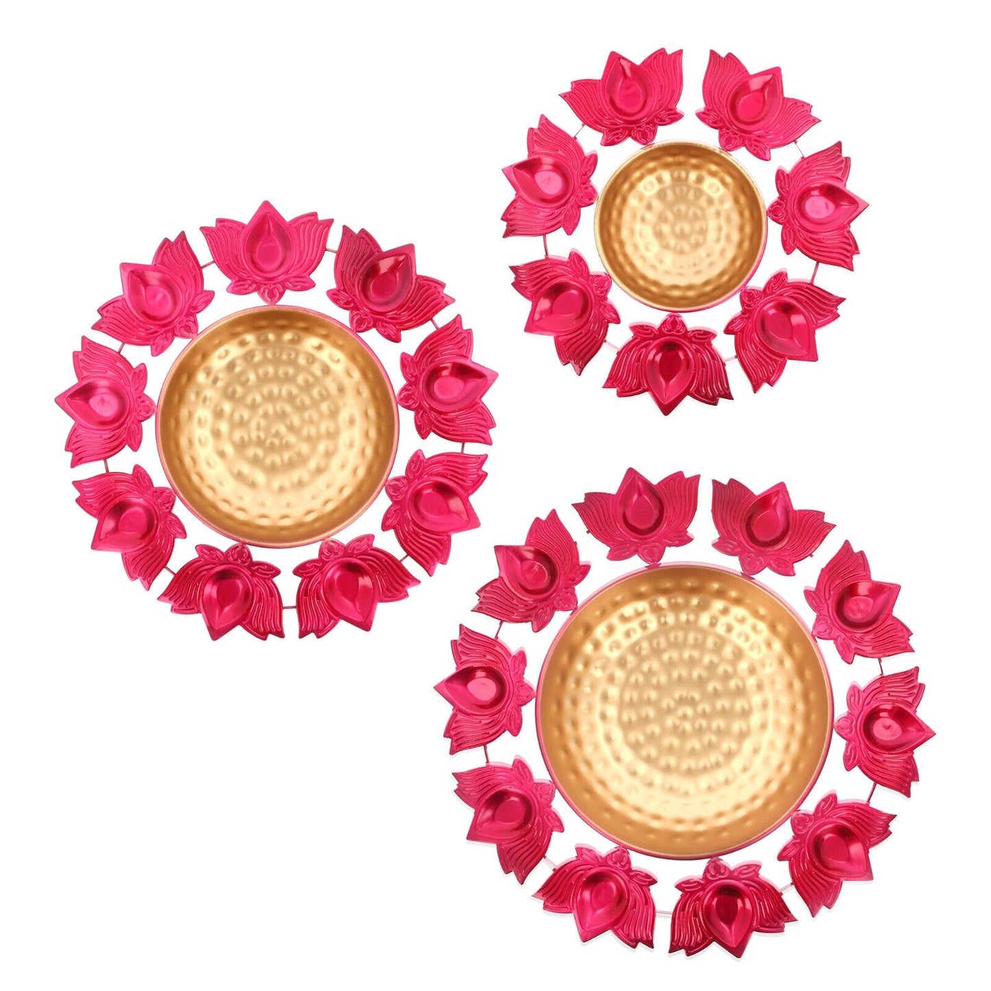 Urli Bowl Diwali Diya Holder Floating Flower Tea Light Candle Indian Décor Lotus