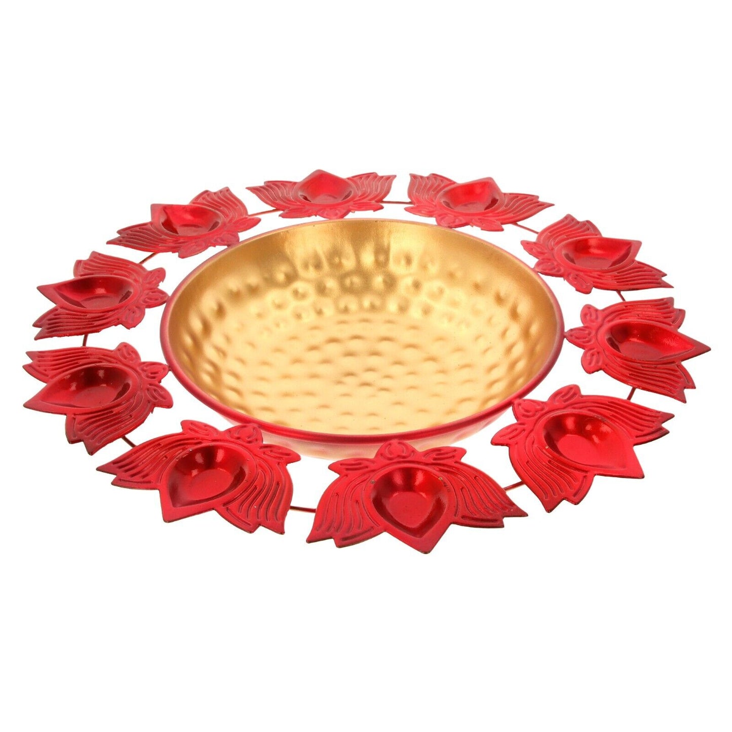 Urli Bowl Diwali Diya Holder Floating Flower Tea Light Candle Indian Décor Lotus