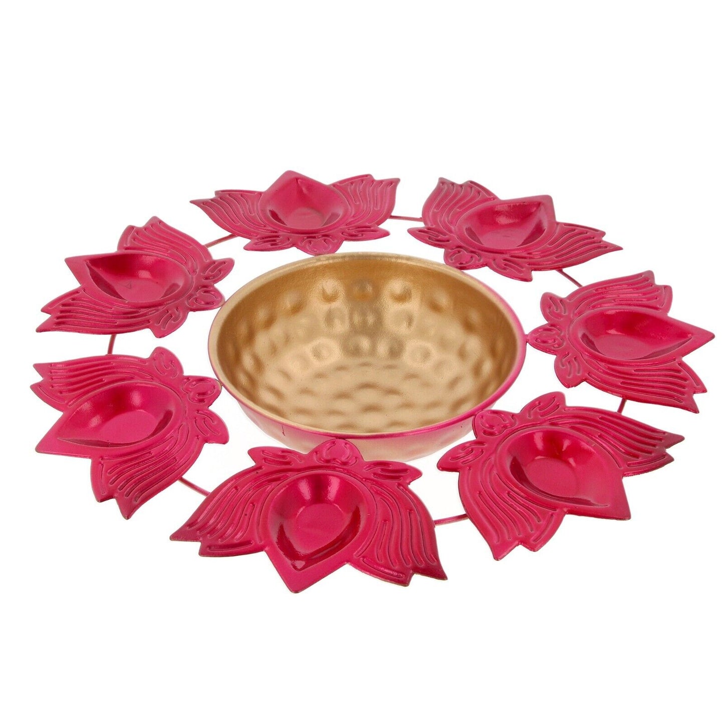 Urli Bowl Diwali Diya Holder Floating Flower Tea Light Candle Indian Décor Lotus