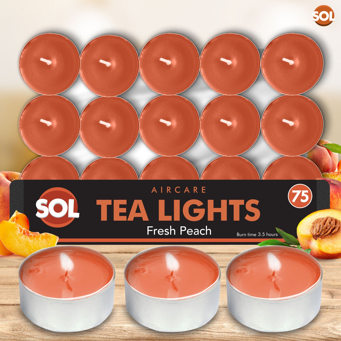 75Pk Scented Tea Lights Candles | Various Perfumes 4 Hour Burn Night T Tealights