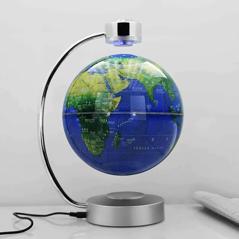 Magnetic Ellipse Desk Lamp - Smart Balance Levitating Night Light for Modern Home or Office