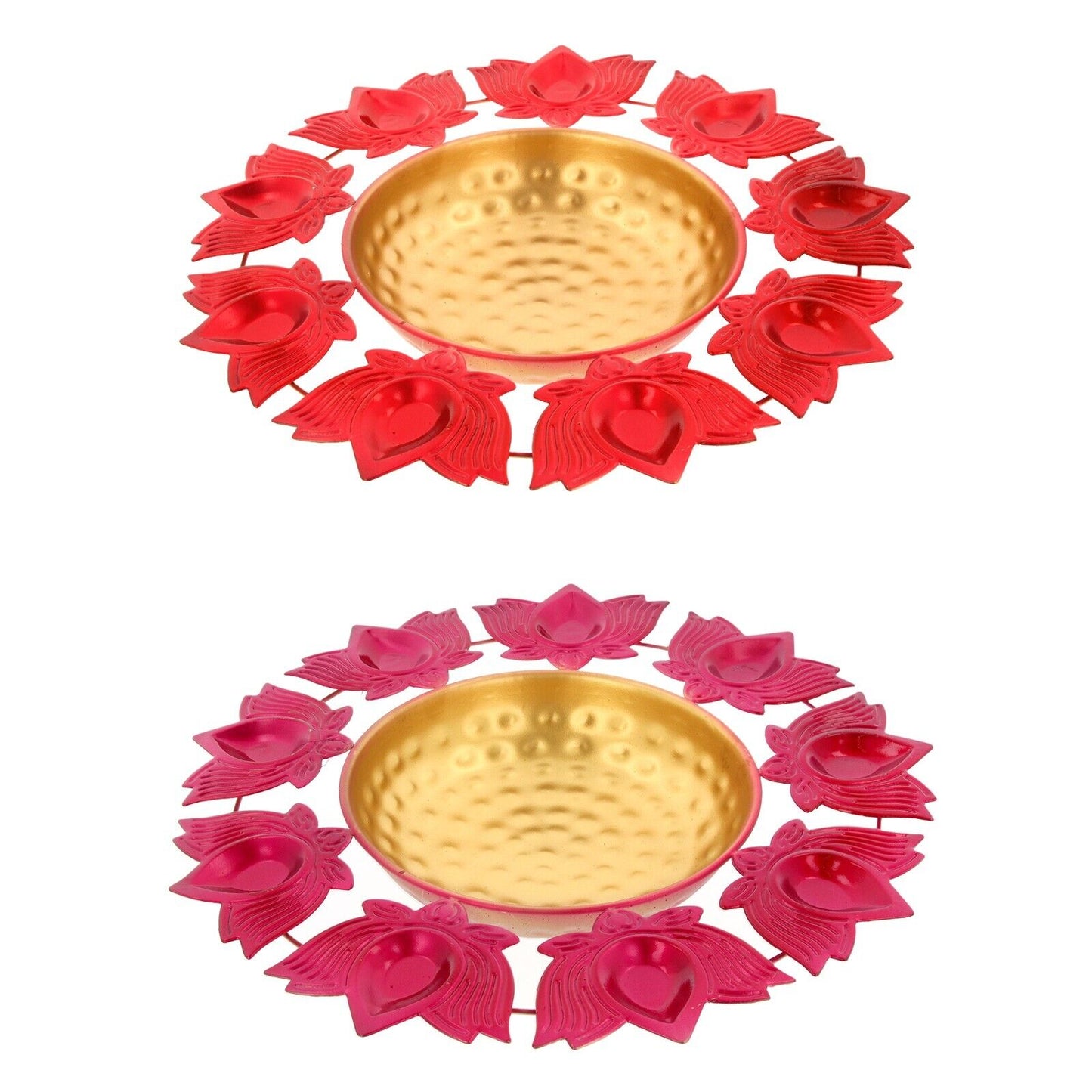 Urli Bowl Diwali Diya Holder Floating Flower Tea Light Candle Indian Décor Lotus
