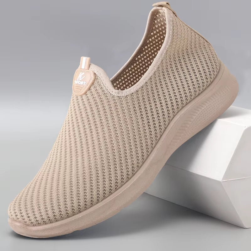 Mens Shoes Breathable Slip on Running Sneakers Comfortable Summer Sport Tennis Shoes for Man Non Slip Lightweigh Flats