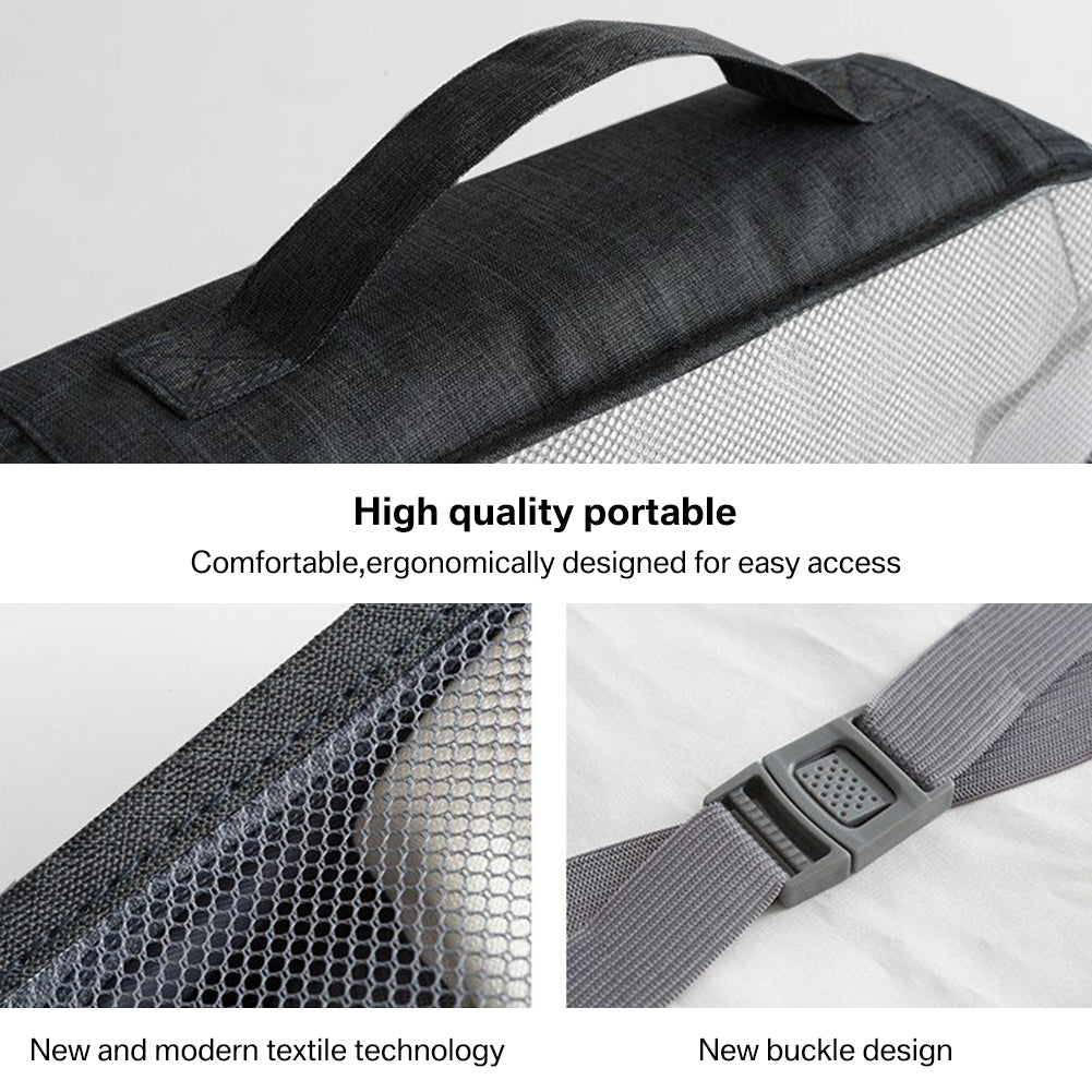 7Pcs Packing Cubes Luggage Storage Organiser Travel Compression Suitcase Bags