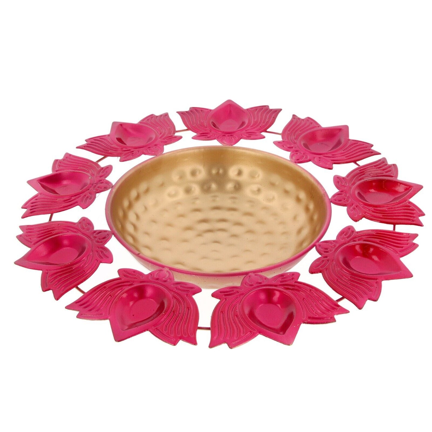 Urli Bowl Diwali Diya Holder Floating Flower Tea Light Candle Indian Décor Lotus