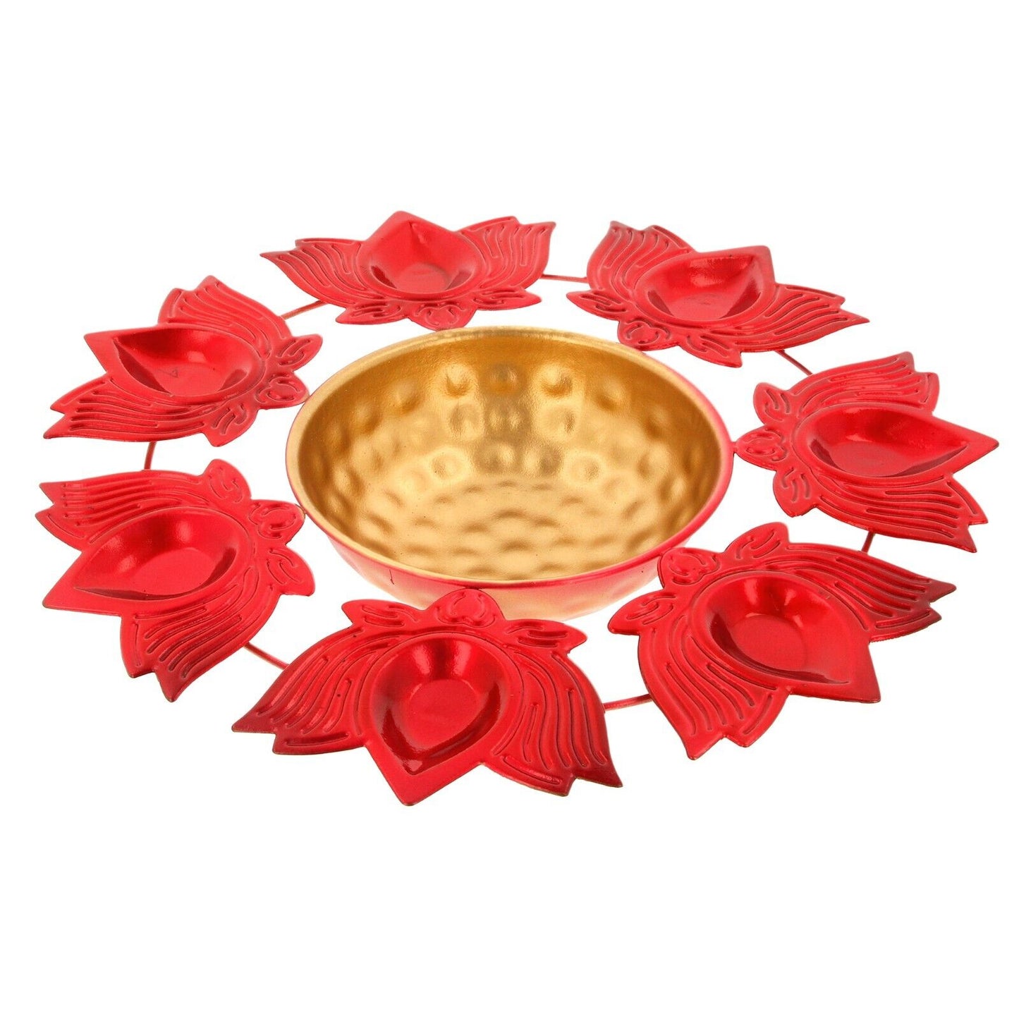 Urli Bowl Diwali Diya Holder Floating Flower Tea Light Candle Indian Décor Lotus