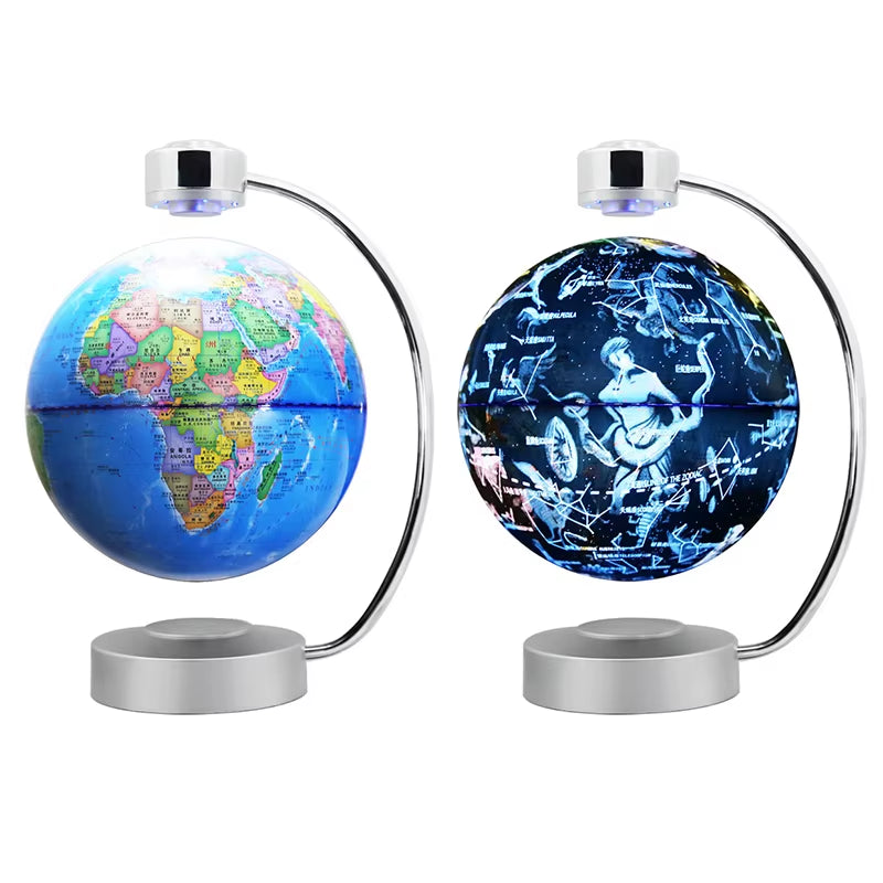 Magnetic Ellipse Desk Lamp - Smart Balance Levitating Night Light for Modern Home or Office
