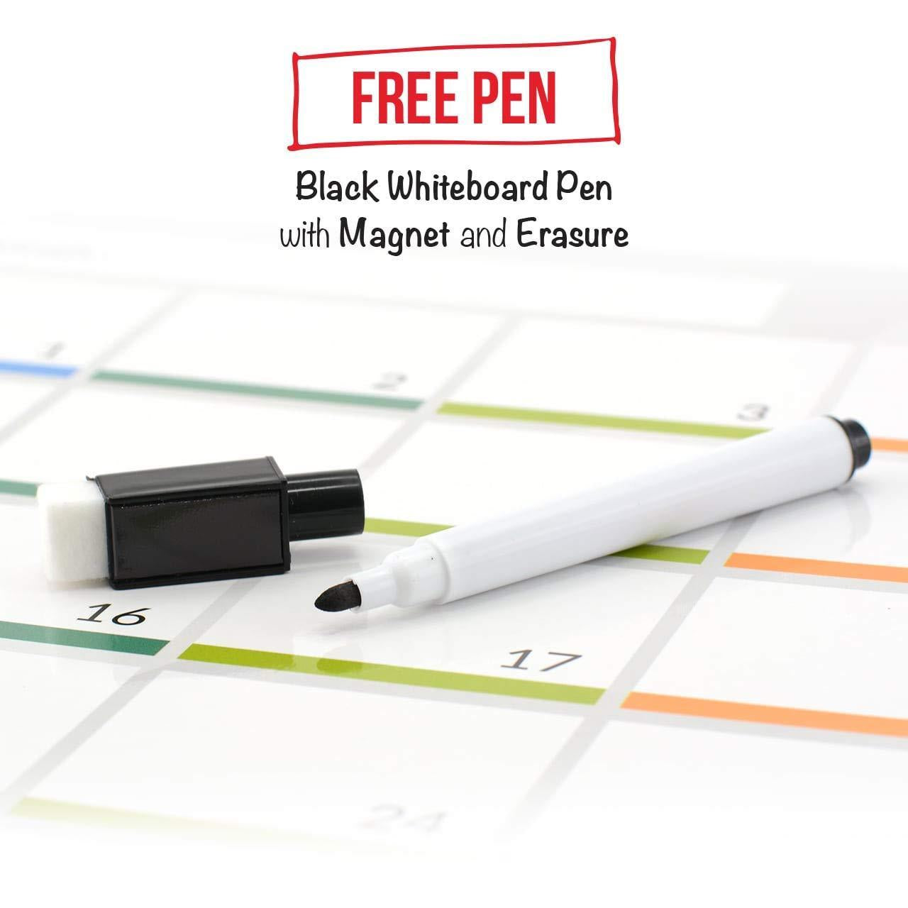 CALENDER Fridge Board Magnetic Pen Notice Memo Planner Whiteboard Large Monthly