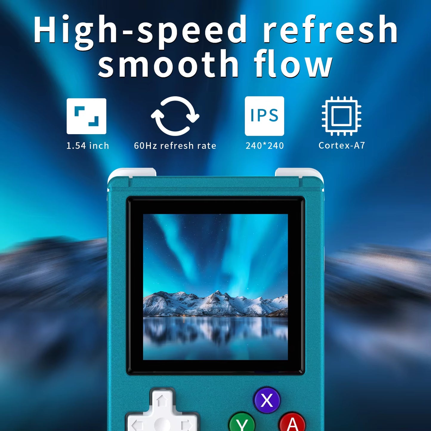 G Nano Handheld Game Console Portable Retro Video Games Consoles Hand Held Aluminum Alloy CNC Music Player 1.54Inch IPS