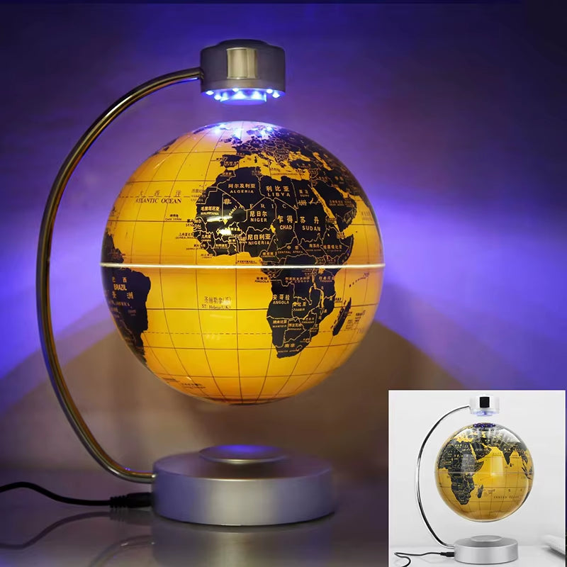 Magnetic Ellipse Desk Lamp - Smart Balance Levitating Night Light for Modern Home or Office