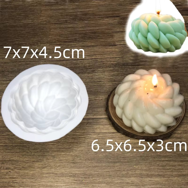 Newest Square Magic Cube Candles Mould Soy Wax Candles Mold 3D Silicon Molds for Resin Art Candle Candle Plaster Making Mould