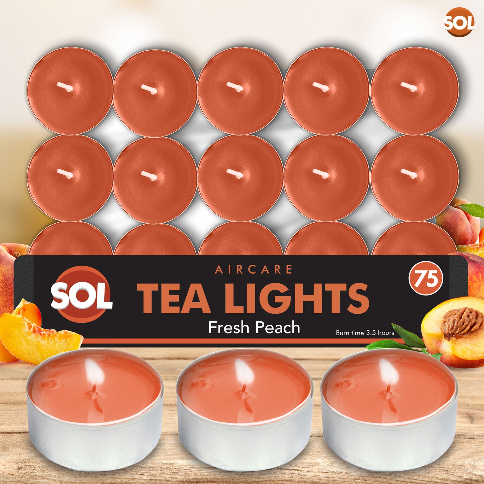 75Pk Scented Tea Lights Candles | Various Perfumes 4 Hour Burn Night T Tealights