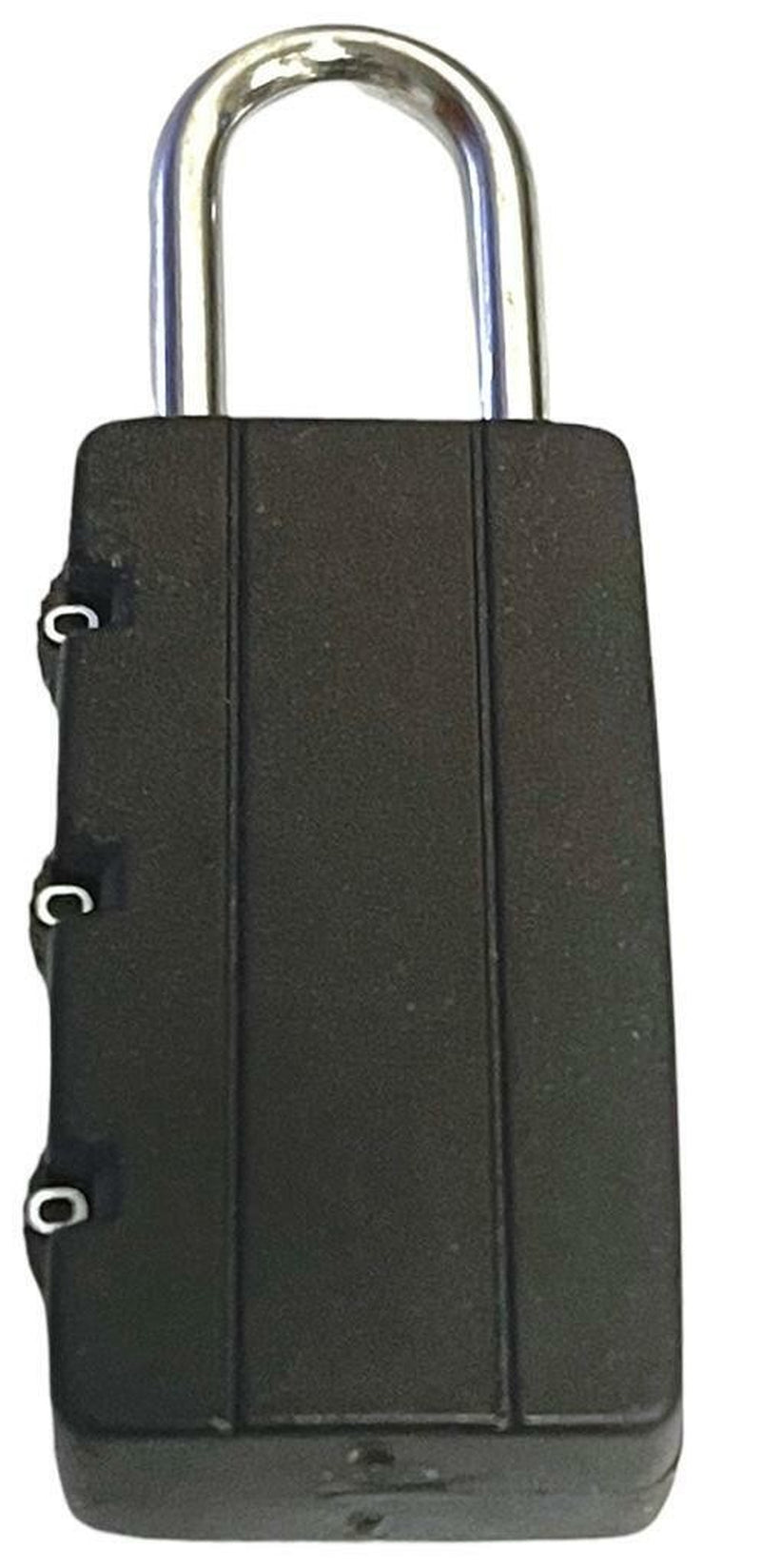 3 X COMBINATION PADLOCK 3 DIGIT BLACK 40Mm LOCK SECURITY TRAVEL LUGGAGE SUITCASE