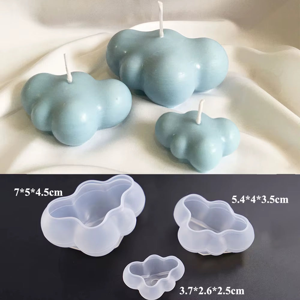 Newest Square Magic Cube Candles Mould Soy Wax Candles Mold 3D Silicon Molds for Resin Art Candle Candle Plaster Making Mould