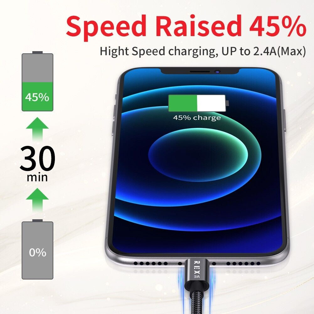 USB a to Type C Fast Charger Cable 3A for Samsung Mobile Phone Lead USB C Cable