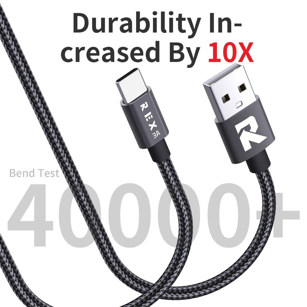 USB a to Type C Fast Charger Cable 3A for Samsung Mobile Phone Lead USB C Cable
