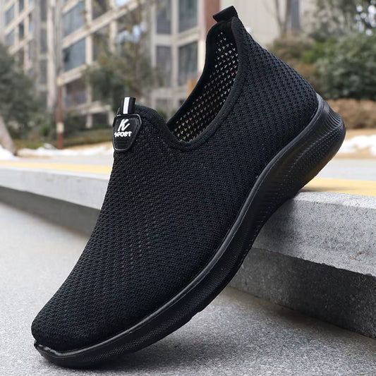 Mens Shoes Breathable Slip on Running Sneakers Comfortable Summer Sport Tennis Shoes for Man Non Slip Lightweigh Flats