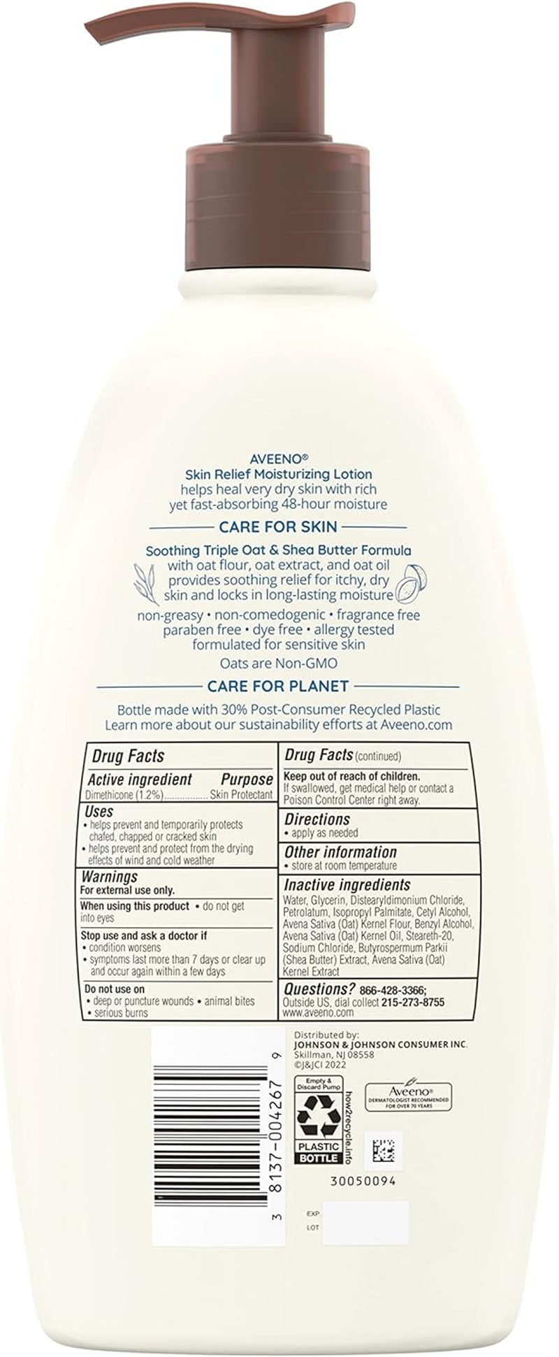 Active Naturals Skin Relief Moisturizing Lotion, Fragrance Free - 18 Oz