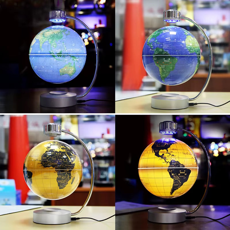 Magnetic Ellipse Desk Lamp - Smart Balance Levitating Night Light for Modern Home or Office