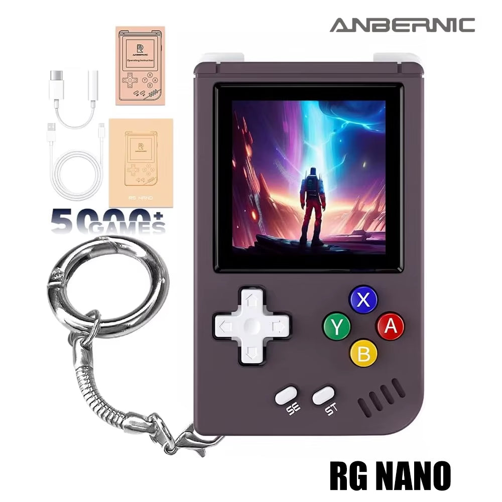 G Nano Handheld Game Console Portable Retro Video Games Consoles Hand Held Aluminum Alloy CNC Music Player 1.54Inch IPS