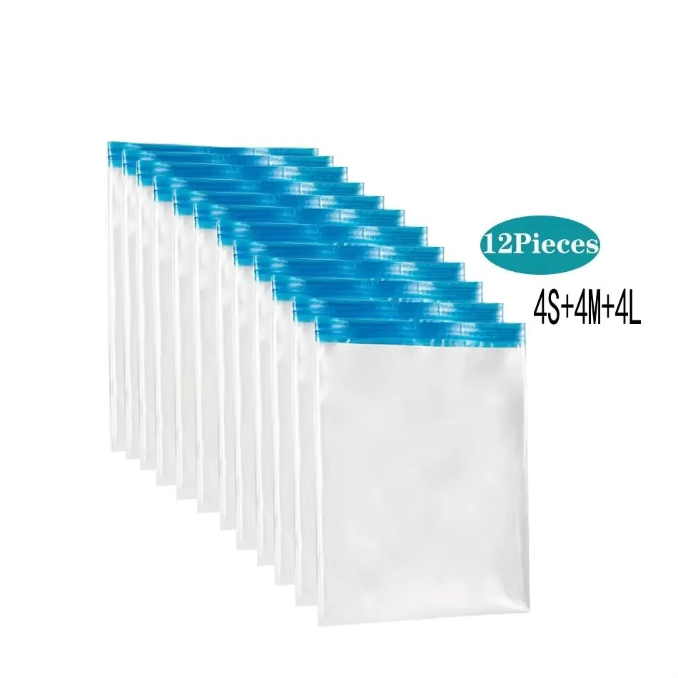 Travel Compression Bags, Roll up Travel Space Saver Bags for Luggage, Cruise Ship Essentials Cothes