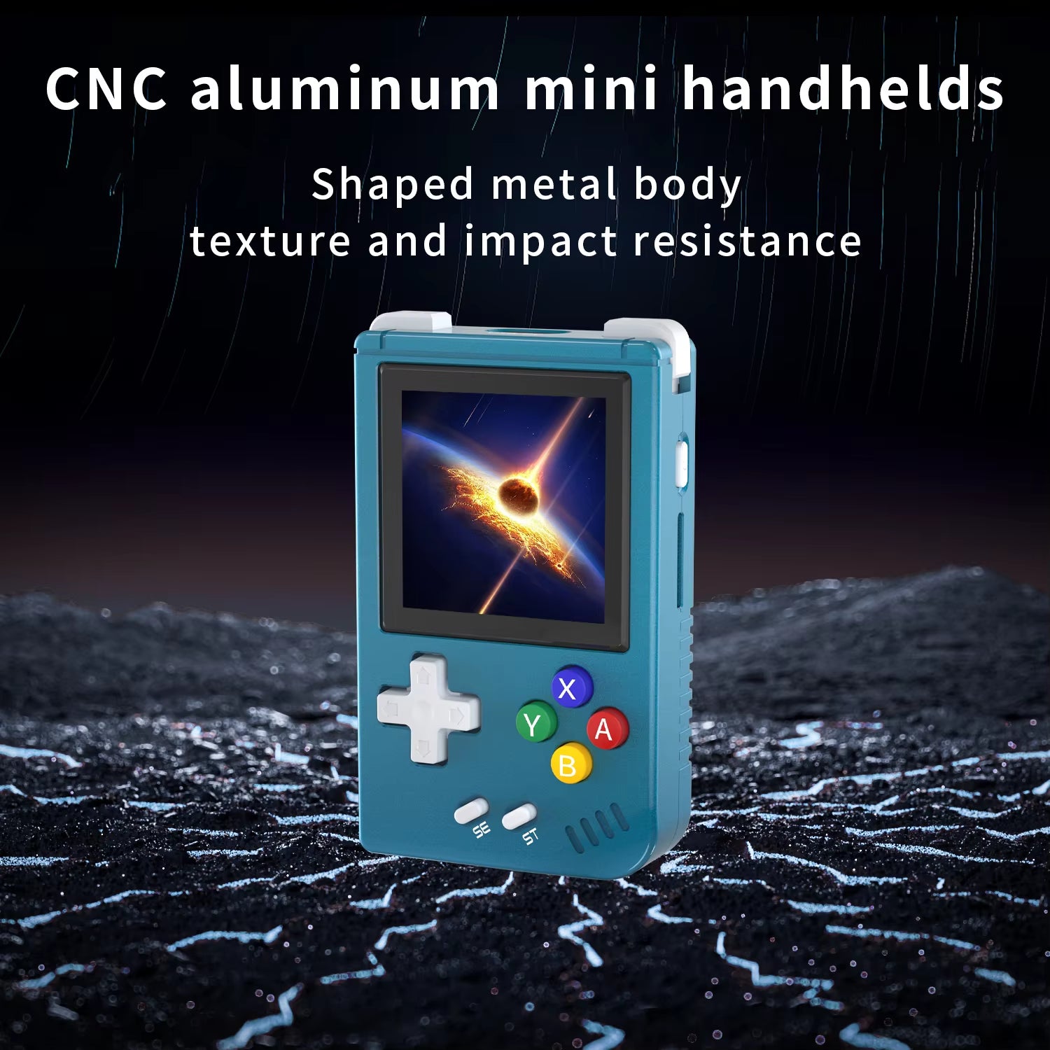 G Nano Handheld Game Console Portable Retro Video Games Consoles Hand Held Aluminum Alloy CNC Music Player 1.54Inch IPS