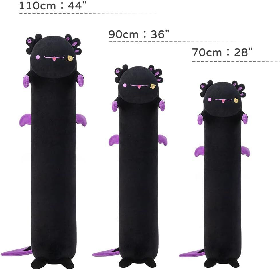 Long Cat Pillow Plush Sleeping Hugging Cushion Stuffed Cute Squishy Kitty Black