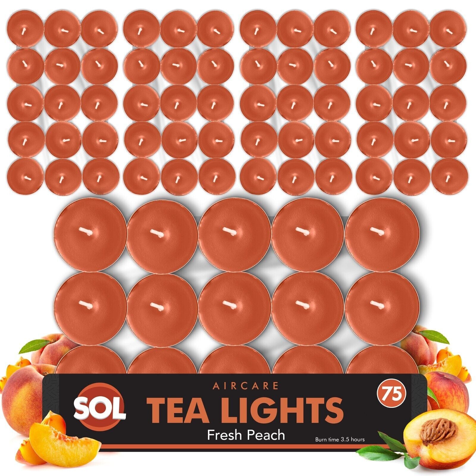 75Pk Scented Tea Lights Candles | Various Perfumes 4 Hour Burn Night T Tealights