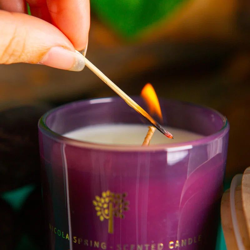- Soy Wax Scented Candles - 130G - Cinnamon & Orange