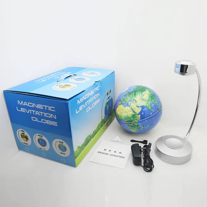 Magnetic Ellipse Desk Lamp - Smart Balance Levitating Night Light for Modern Home or Office