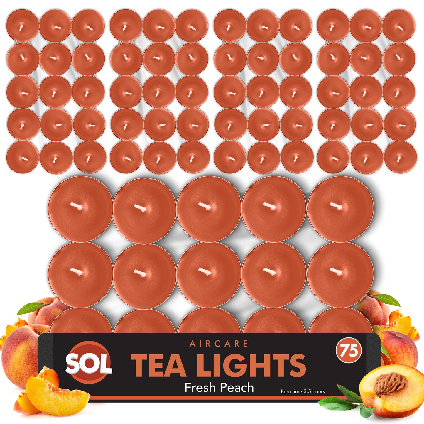 75Pk Scented Tea Lights Candles | Various Perfumes 4 Hour Burn Night T Tealights