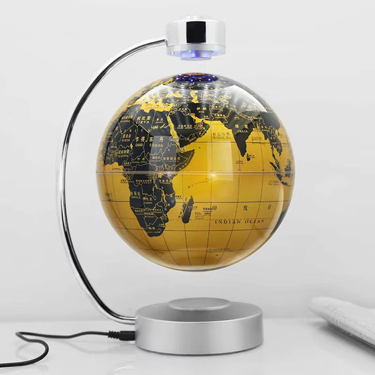 Magnetic Ellipse Desk Lamp - Smart Balance Levitating Night Light for Modern Home or Office
