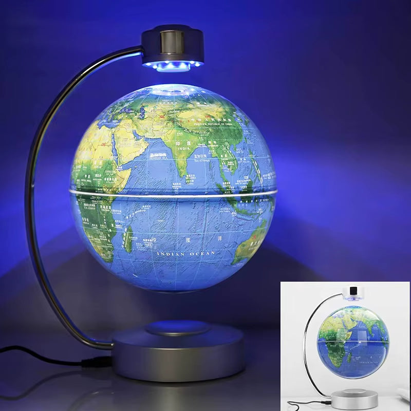 Magnetic Ellipse Desk Lamp - Smart Balance Levitating Night Light for Modern Home or Office