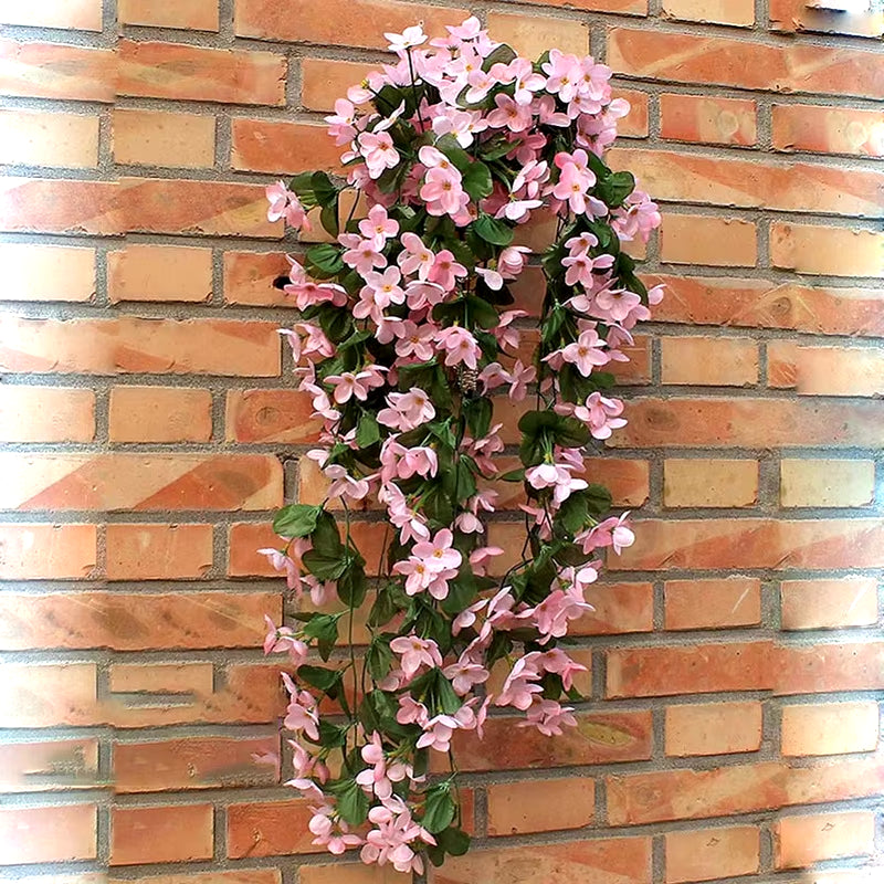 Artificial Fake Flowers Cluster Hanging Garland