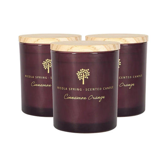 - Soy Wax Scented Candles - 130G - Cinnamon & Orange