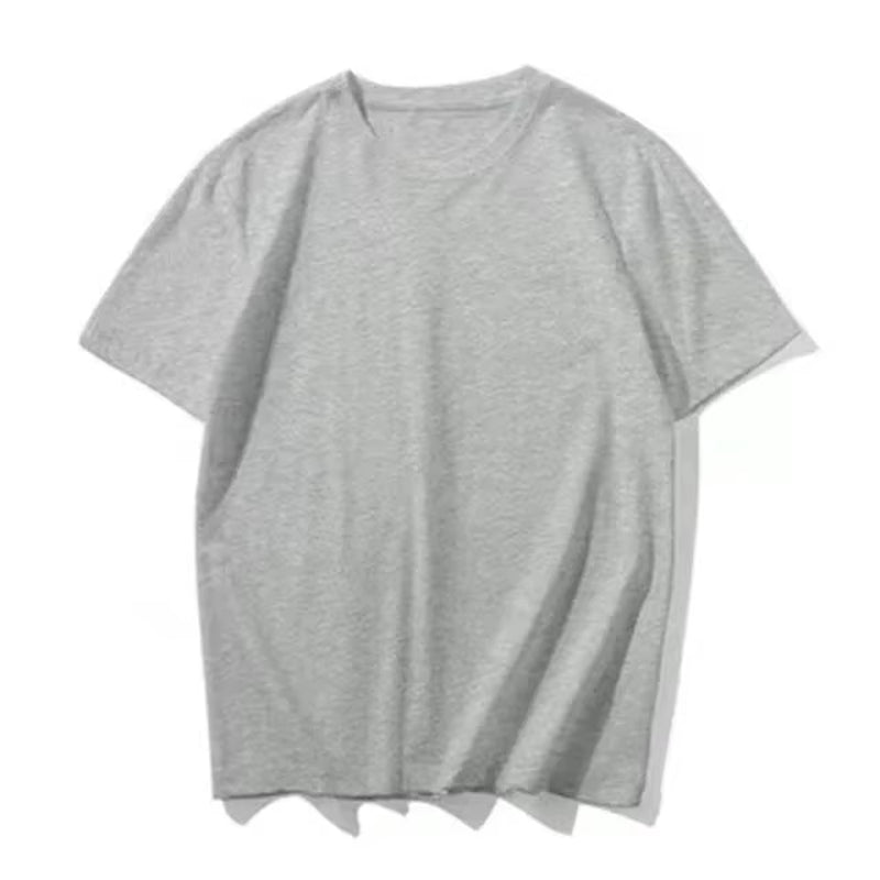 Summer 100% Cotton T Shirts Mens Casual Short Sleeve Solid Cotton Crew Neck Soft T-Shirts Basic Men'S Loose Fit Tee Shirt Tops
