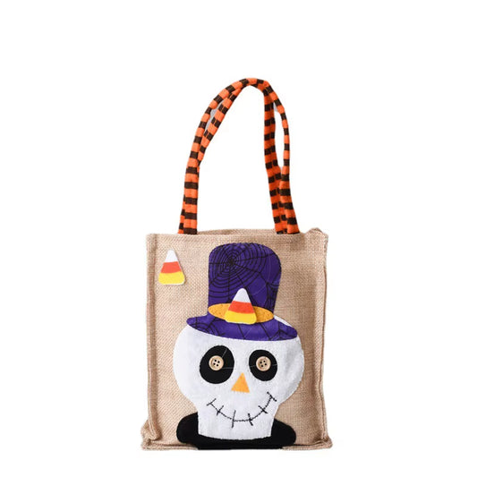 1Pc Halloween Gifts Non-Woven Handbags Candy Bags Pumpkin Bags Decorations Props Gift Bags Gift Box Packaging