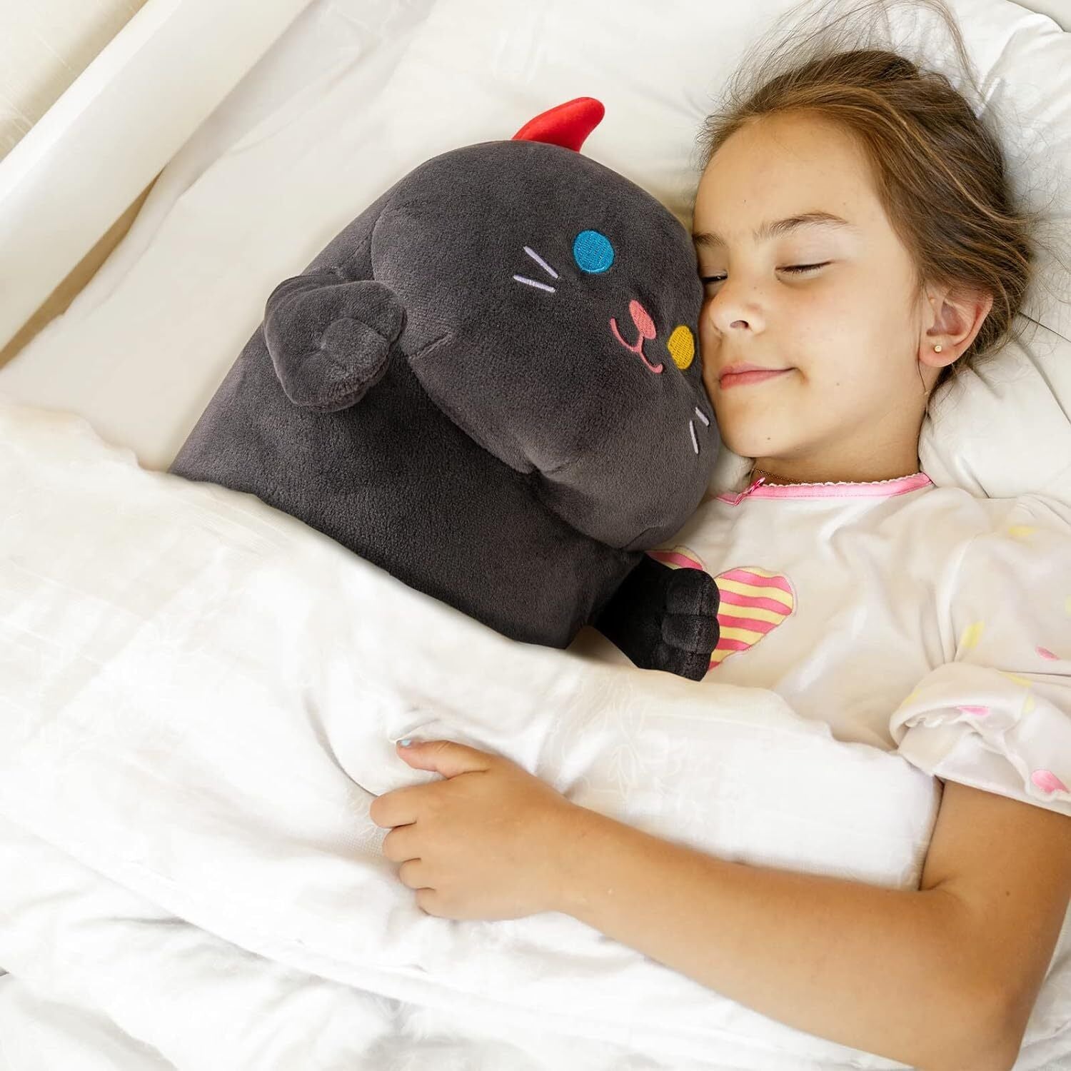 Long Cat Pillow Plush Sleeping Hugging Cushion Stuffed Cute Squishy Kitty Black