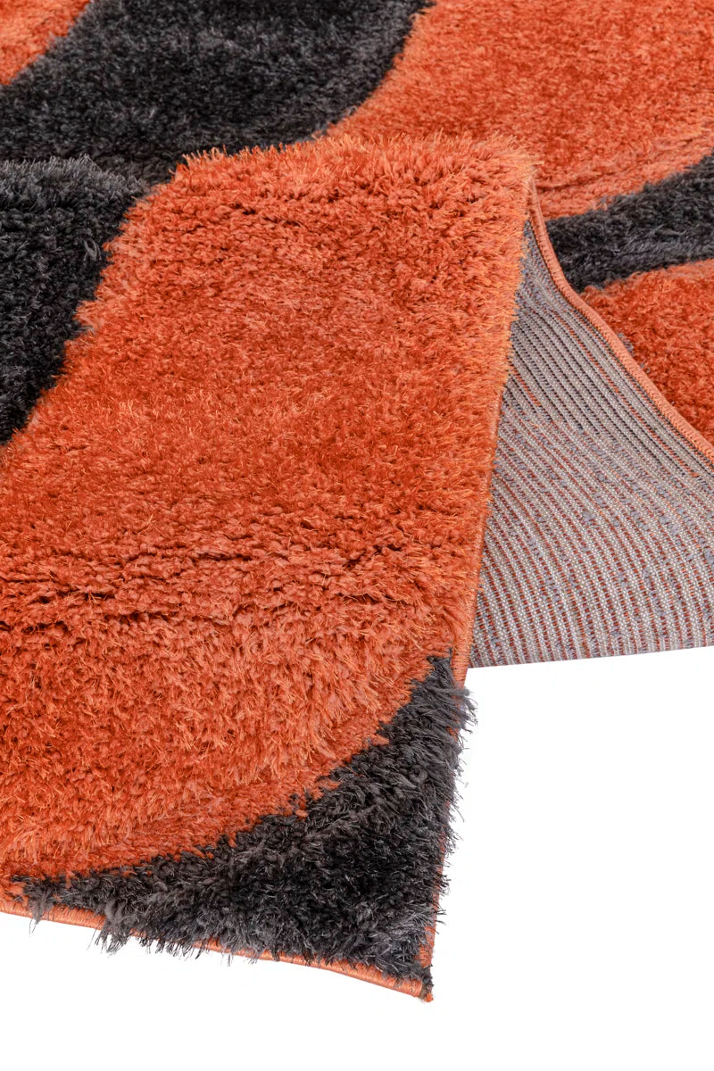 Aericka Geometric Machine Tufted Shag 120Cm X 170Cm Indoor / Outdoor Area Rug